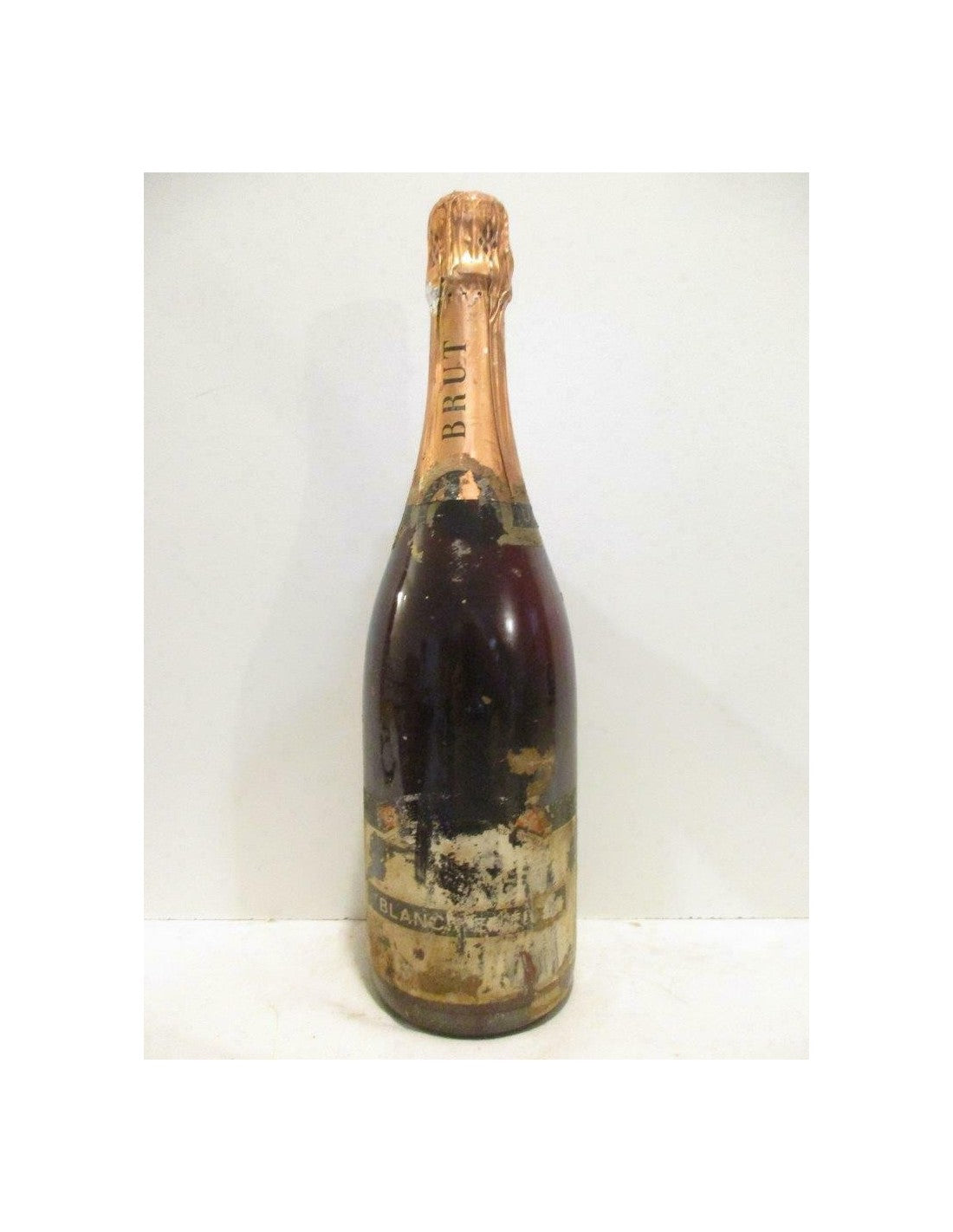 années 70 - crémant - eugène blanck brut (étiquette illisible non millésimé années 1970 à 1980 b1) - pétillant rosé - alsace - Just Wines 