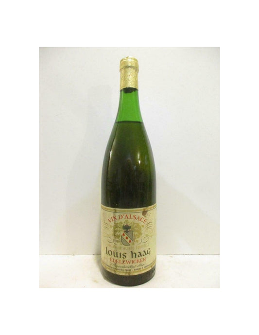 années 70 - edelzwicker - louis haag (non millésimé années 1970 à 1980) 100 cl - blanc - alsace - Just Wines 