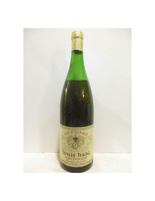 années 70 - edelzwicker - louis haag (non millésimé années 1970 à 1980 b2) 100 cl - blanc - alsace - Just Wines 