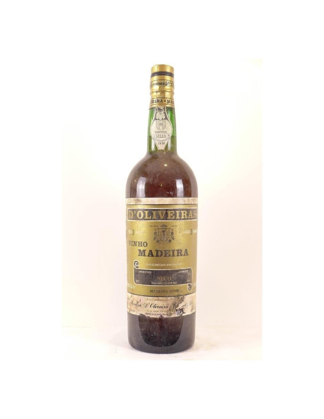 années 70 - madeira - pereira d'oliveira secco sec (non millésimé années 1970 à 1980) 100 cl - VD blanc - madère Portugal - Just Wines 