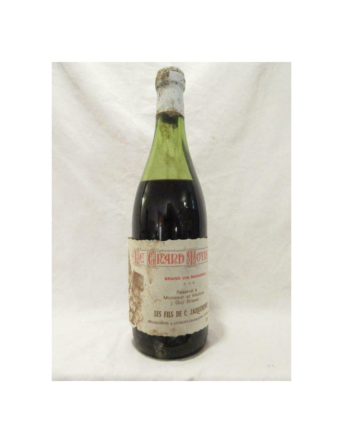 années 70 - VDF - le grand moyne monopole (b1) les fils de jacqueminot (capsule abîmée) - rouge - VDF france - Just Wines 