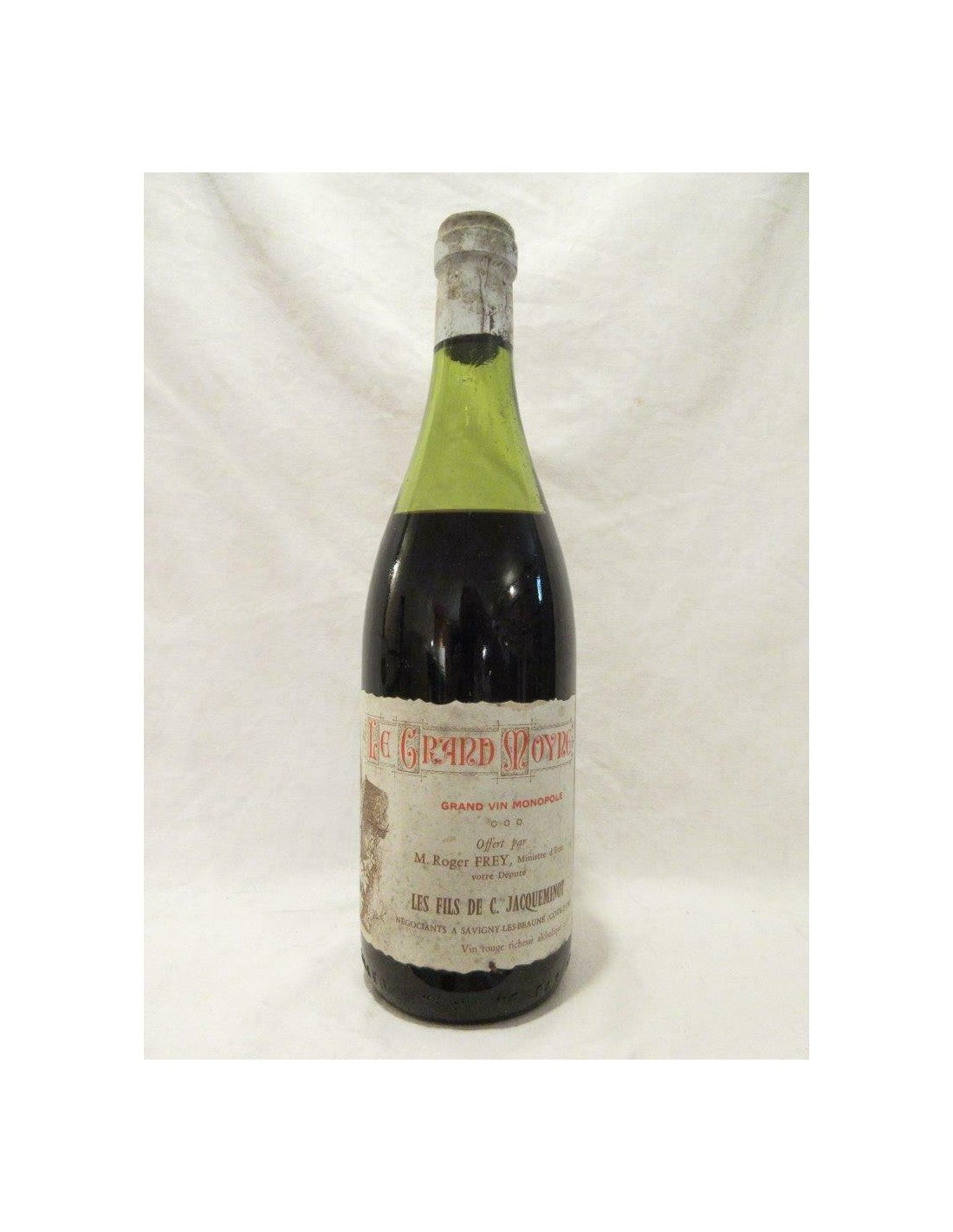 années 70 - VDF - le grand moyne monopole (b2) les fils de jacqueminot (capsule abîmée) - rouge - VDF france - Just Wines 