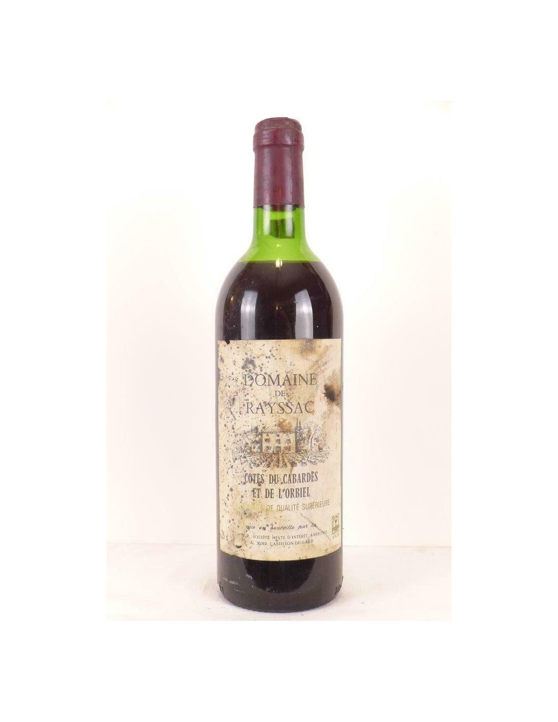 années 80 - côtes du cabardès et de l'orbiel - domaine de rayssac (non millésimé années 1980 à 1990) - rouge - languedoc - Just Wines 