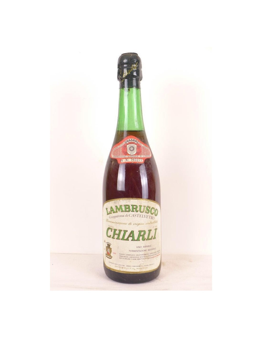 années 80 - lambrusco - chiarli (non millésimé années 1980 à 1990) - rosé - lombardie Italie - Just Wines 