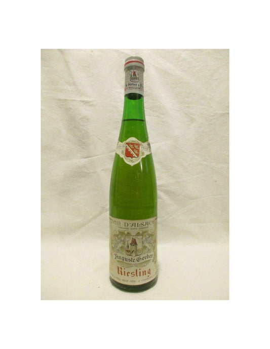 années 80 - riesling - auguste gerber non millésimé années 1980 à 1990 - blanc - alsace france - Just Wines 