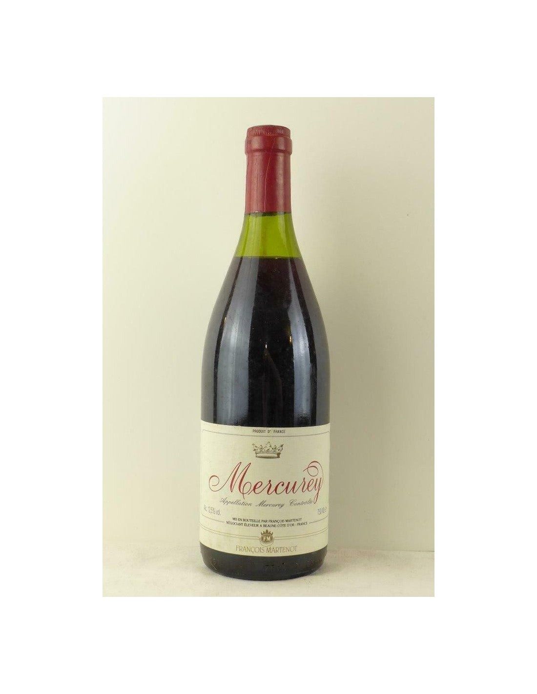 années 90 - mercurey - françois martenot (non millésimé début années 90) - rouge - bourgogne - Just Wines 