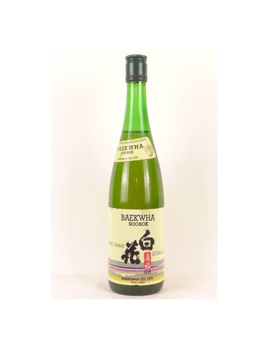 années 90 - sake - baekwha soobok (non millésimé années 1990 à 2000) - alcool - Corée du sud - Just Wines 