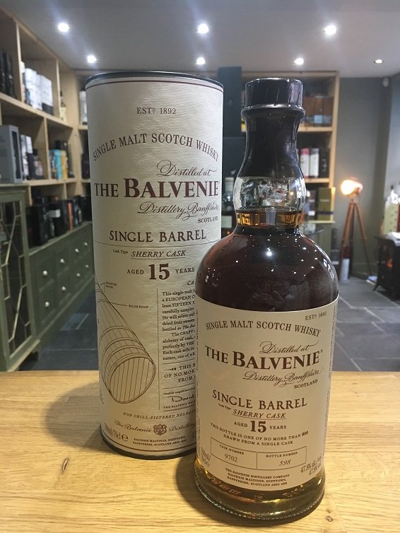 Balvenie Single Barrel 15 Year Old Sherry Cask No 4255 70cl 47.8% - Just Wines 