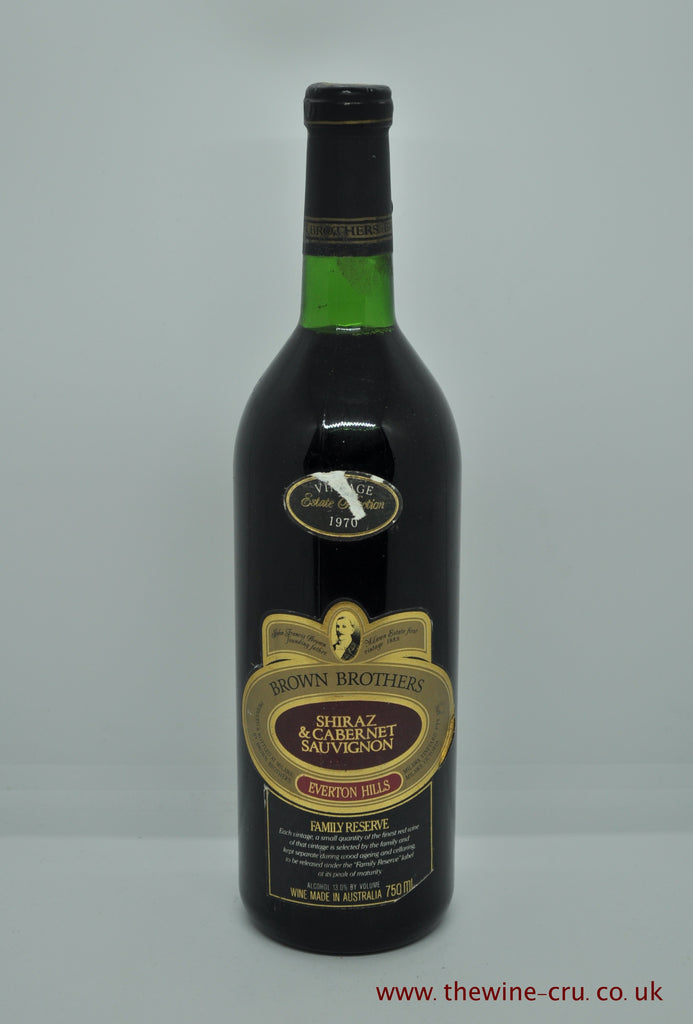 Brown Brothers Shiraz Cabernet Everton Hills Family Reserve 1970 - Just Wines 