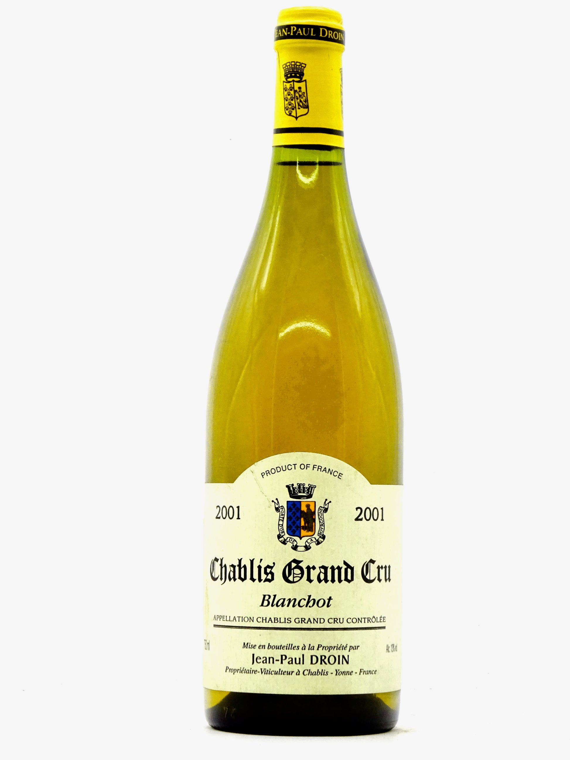 Chablis Blanchots, Grand Cru, Domaine Droin, 2001 - Just Wines 