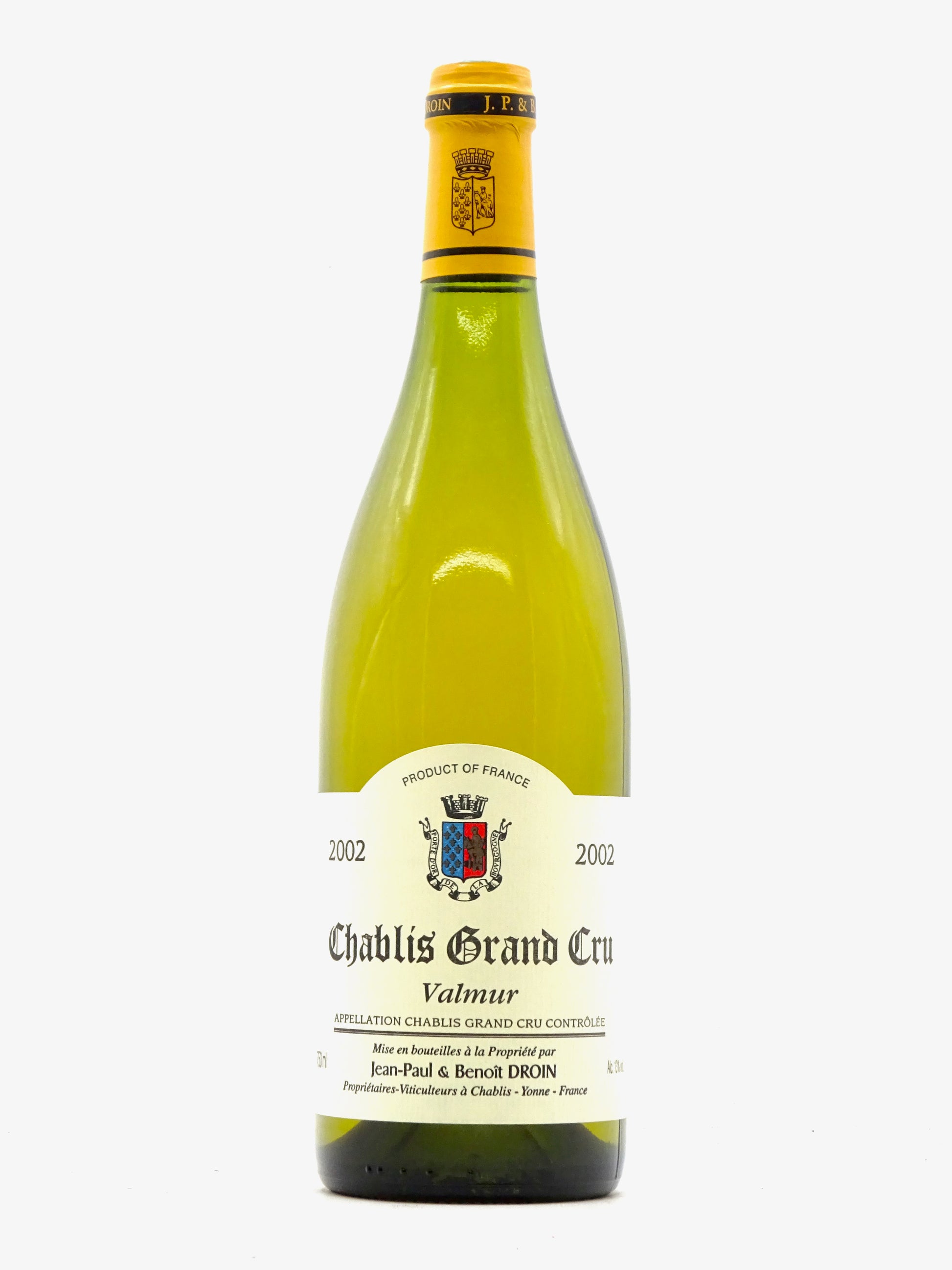 Chablis Valmur, Grand Cru, Domaine Droin, 2002 - Just Wines 