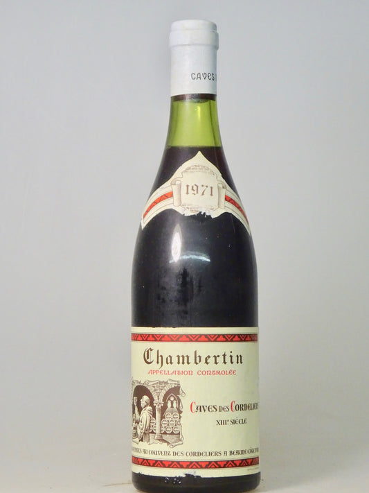 Chambertin, Grand Cru, Couvent des Cordeliers, 1971 - Just Wines 