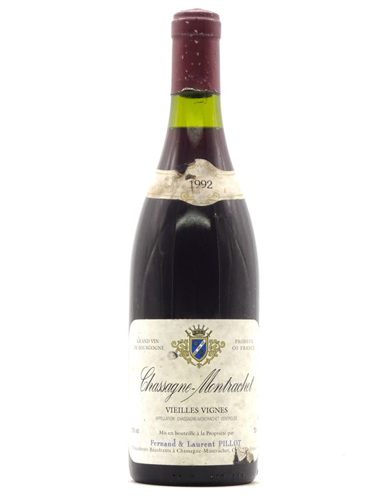 Chassagne Montrachet Vieilles Vignes, Domaine Fernand & Laurent Pillot, 1992 - Just Wines 