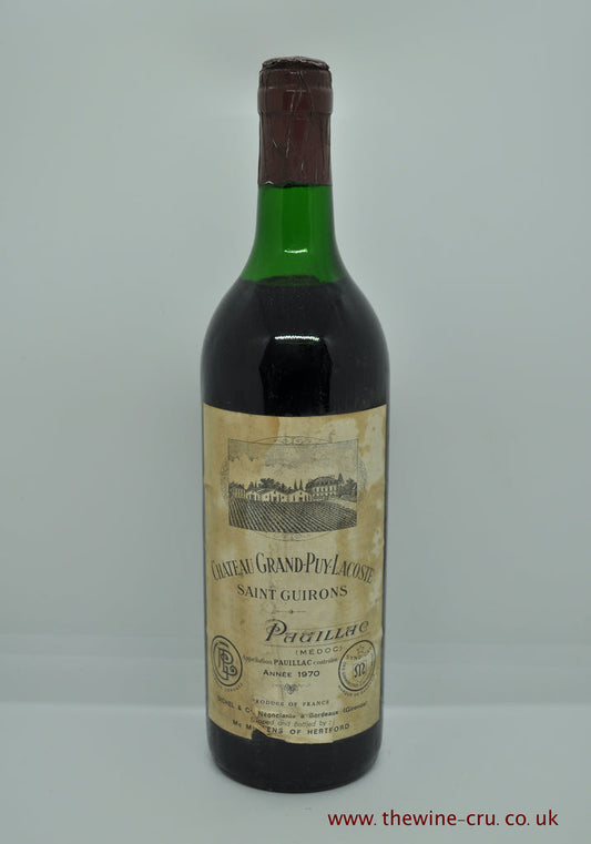 Chateau Grand Puy Lacoste 1970 - Just Wines 