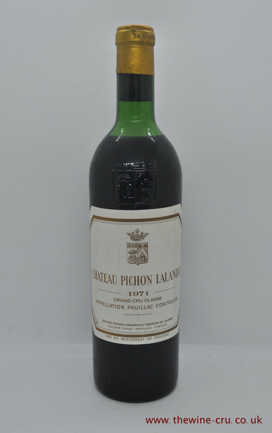 Chateau Pichon Lalande 1971 - Just Wines 