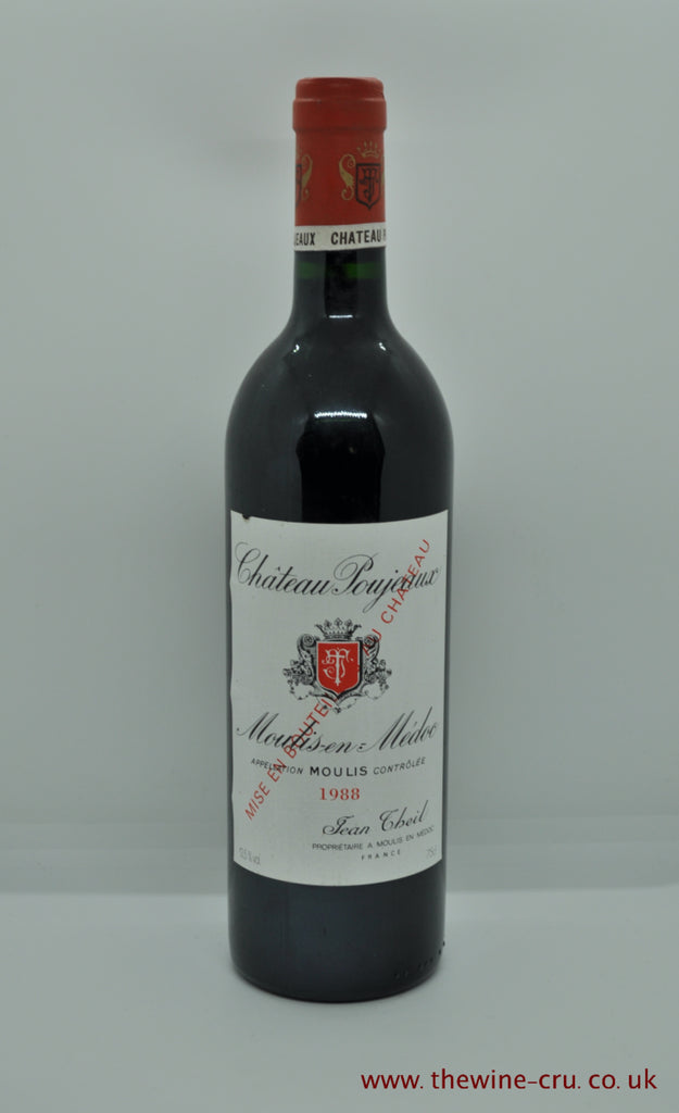 Chateau Poujeaux 1988 - Just Wines 