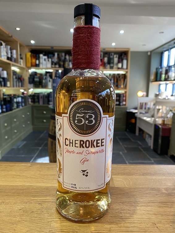 Corner 53 Cherokee Gin (Maple and Sarsaparilla) 70cl 41% - Just Wines