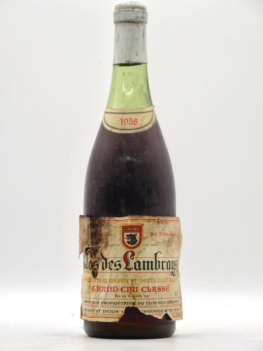 Clos des Lambrays, Grand Cru, 1958 - Just Wines 