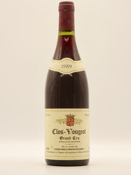 Clos Vougeot, Grand Cru, Domaine Coquard Loison Fleurot, 1989 - Just Wines 