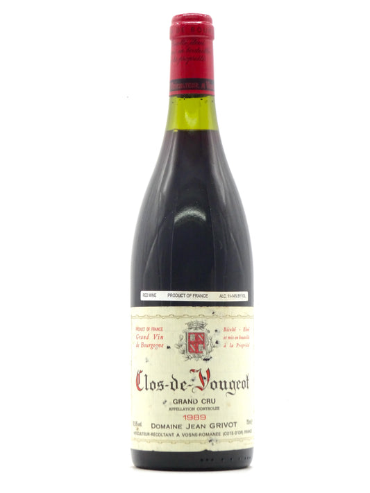 Clos Vougeot, Grand Cru, Domaine Grivot 1989 - Just Wines 