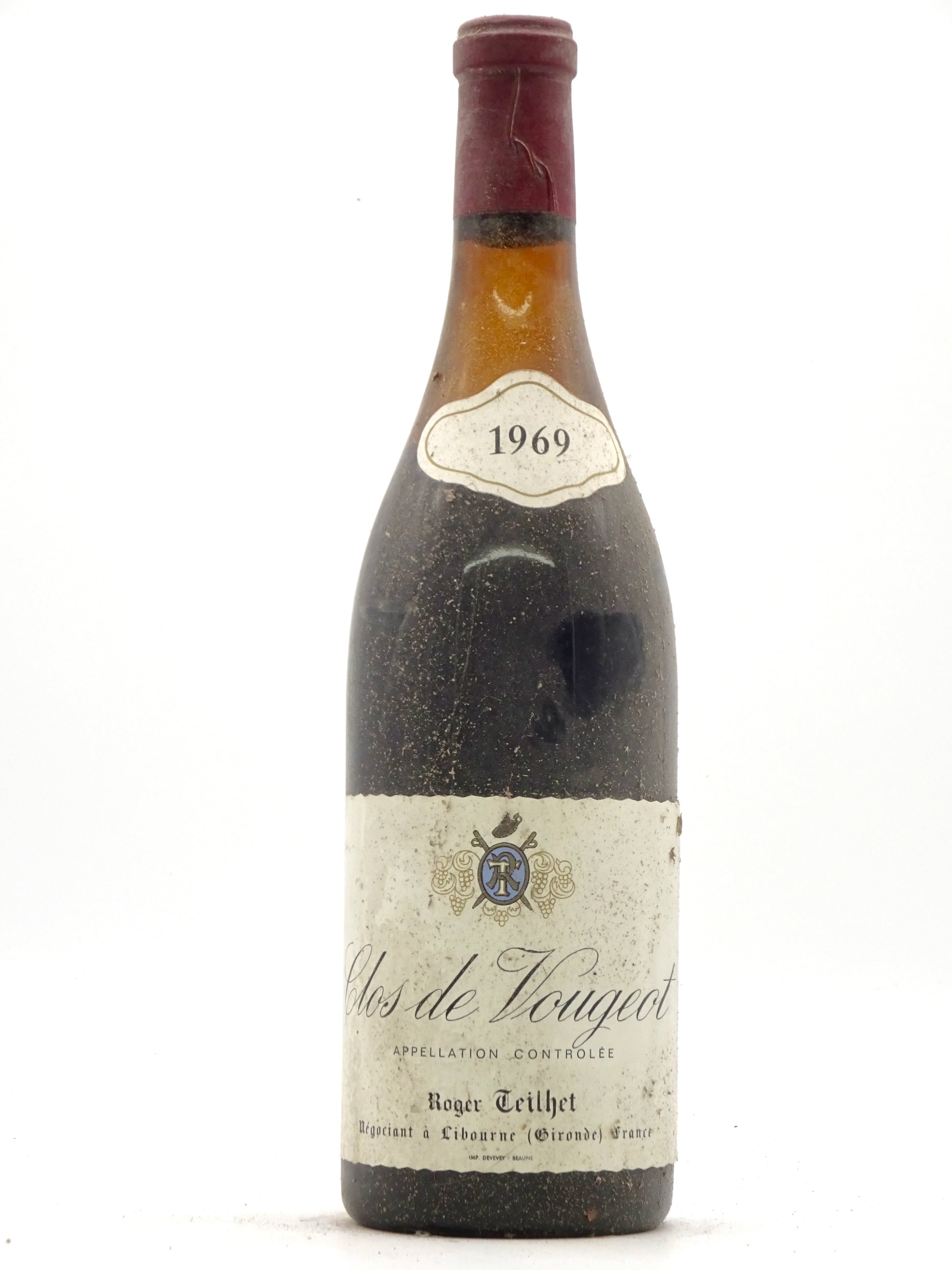 Clos Vougeot, Grand Cru, Domaine Teilhet, 1969 - Just Wines 