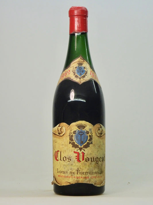 Clos Vougeot, Grand Cru, Domaine Louis de Fontenaille, 1962 - Just Wines 