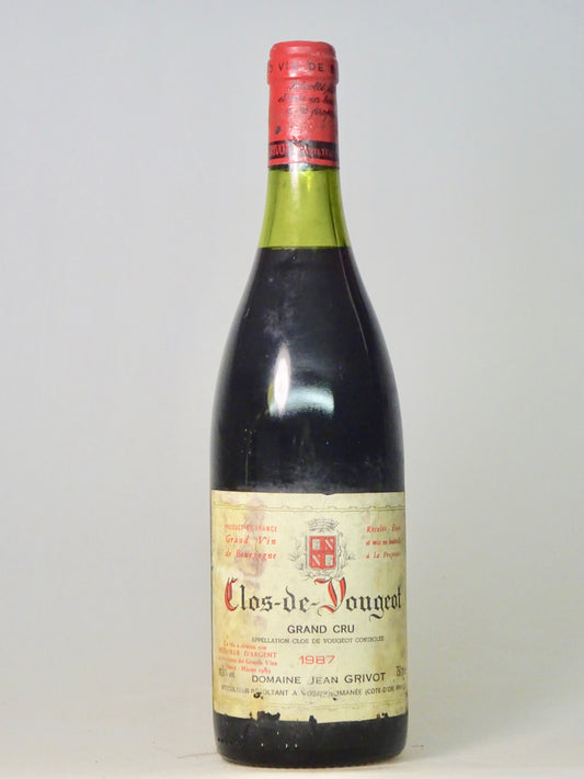 Clos Vougeot, Grand Cru, Domaine Grivot 1987 - Just Wines 