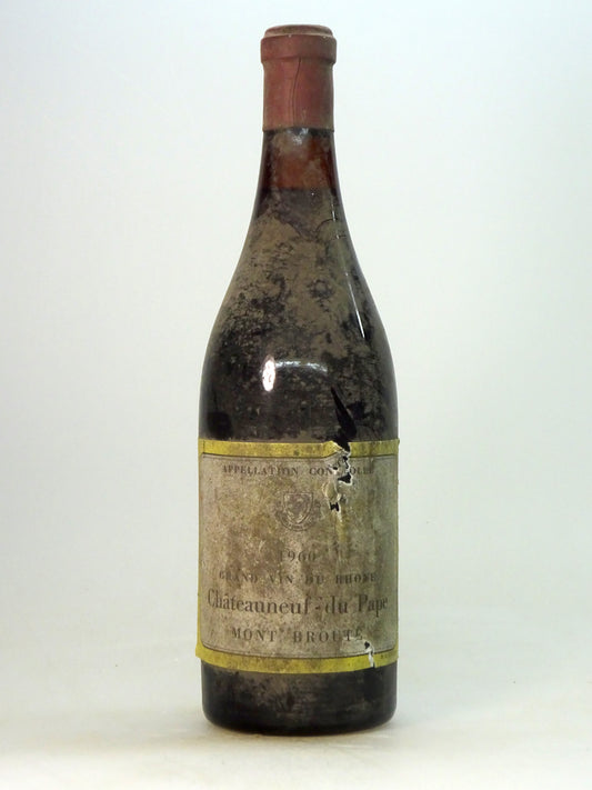 Ch芒teauneuf du Pape, Mont Broute, 1960 - Just Wines 