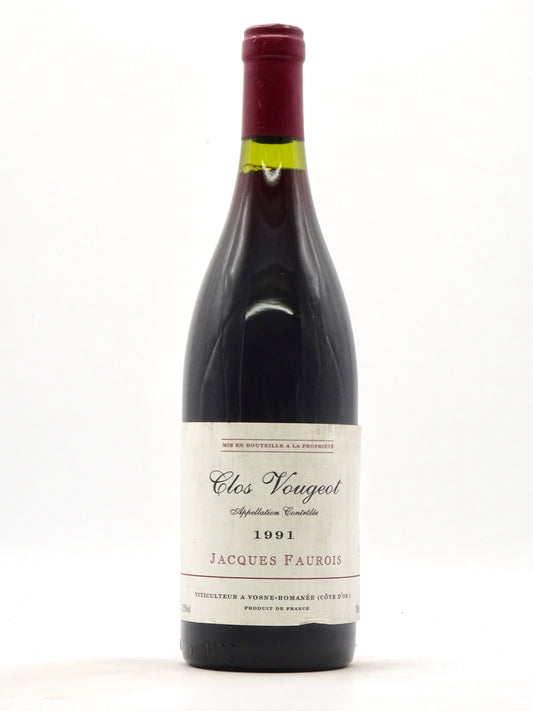 Clos Vougeot, Grand Cru, Domaine Jacques Faurois, 1991 - Just Wines 