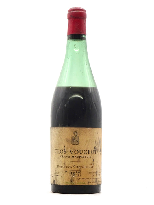 Clos Vougeot, Grand Cru, Grand Maupertuis, Domaine Grivelet, ms, 1937 - Just Wines 