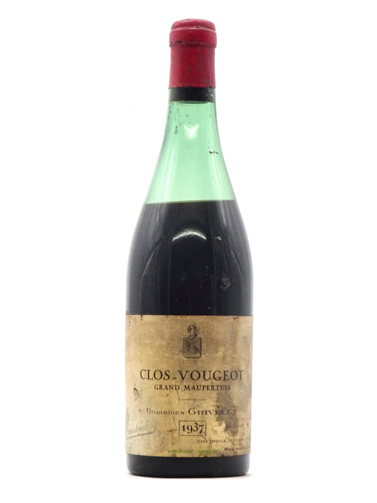 Clos Vougeot, Grand Cru, Grand Maupertuis, Domaine Grivelet, 1937 - Just Wines 