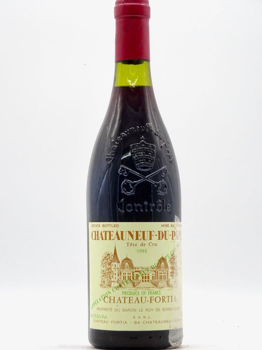 Ch芒teau Fortia, Ch芒teauneuf-du-Pape, T锚te de Cru, 1988 - Just Wines 