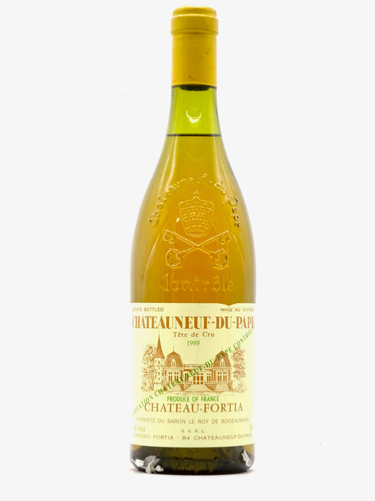 Ch芒teau Fortia, Ch芒teauneuf-du-Pape, T锚te de Cru, Blanc, 1989 - Just Wines 