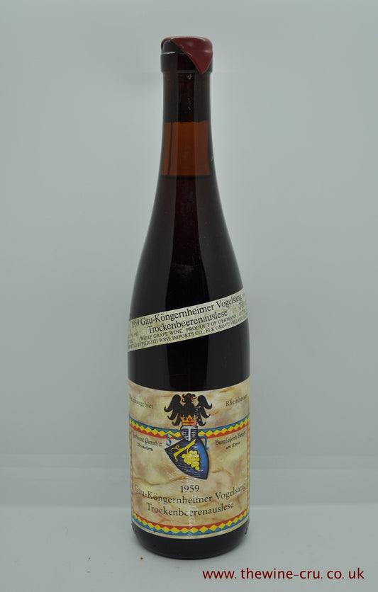 Pieroth Gau - Kongernheimer Vogelsang Trockenbeerenauslese 1959 - Just Wines 