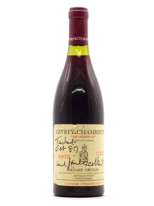 Gevrey Chambertin 1er Cru Champeaux, Domaine Grivelet, 1973 - Just Wines 