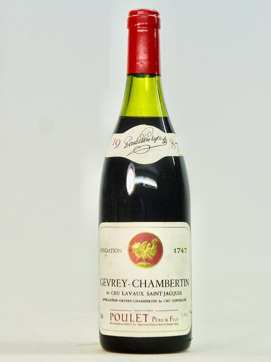 Gevrey Chambertin 1er Cru Lavaux St Jacques, Domaine Poulet P猫re & Fils, vts, 1987 - Just Wines 