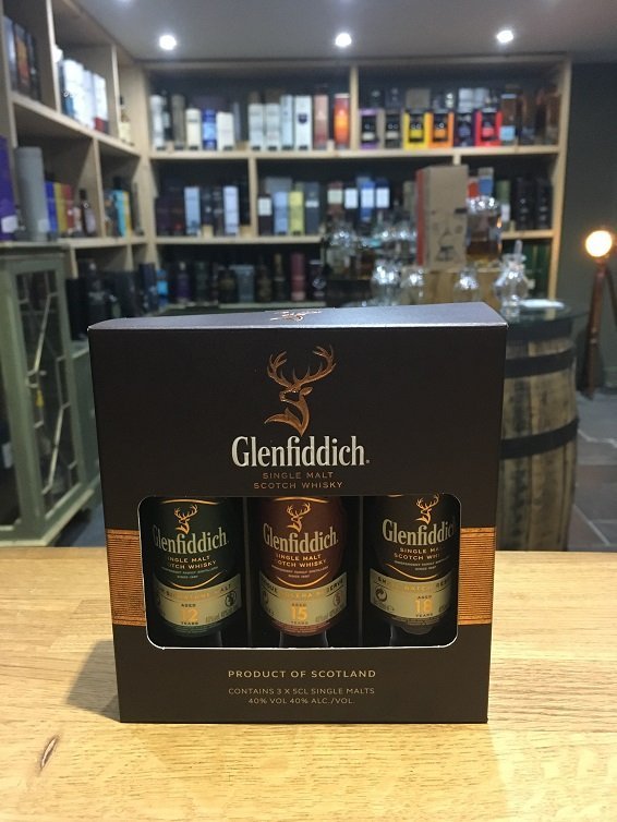 Glenfiddich Tasting Gift Pack 3 x 12x5cl - Just Wines 