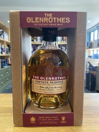 Glenrothes Vintage Reserve 40% 6x70cl - Just Wines 