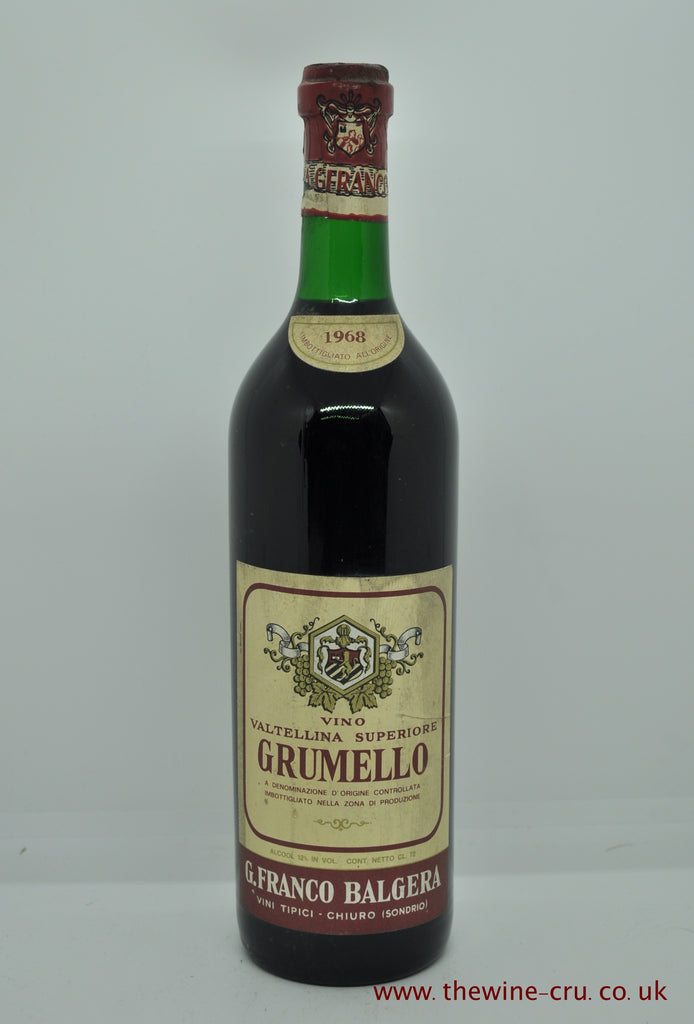 Grumello Valtellina Superiore G Franco Balgera 1968 - Just Wines 