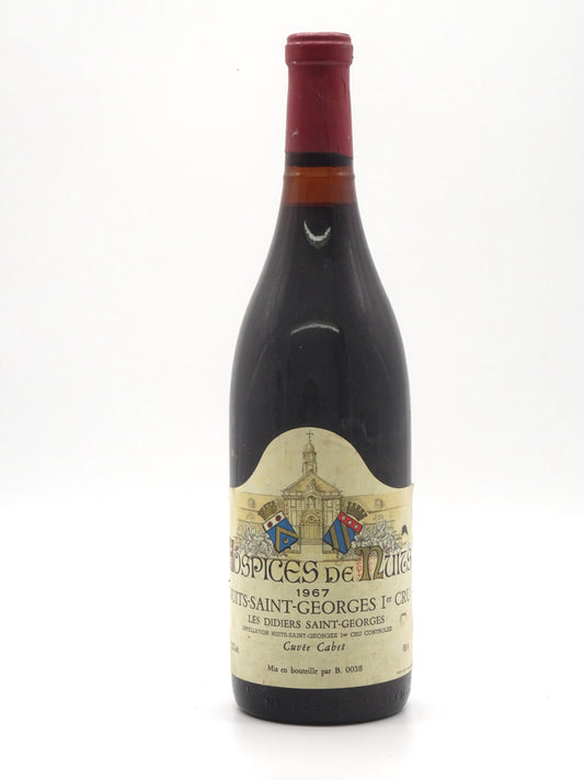 Nuits St Georges 1er Cru Les Didiers, Hospices de Nuits Cuv茅e Cabet, 1967 - Just Wines 