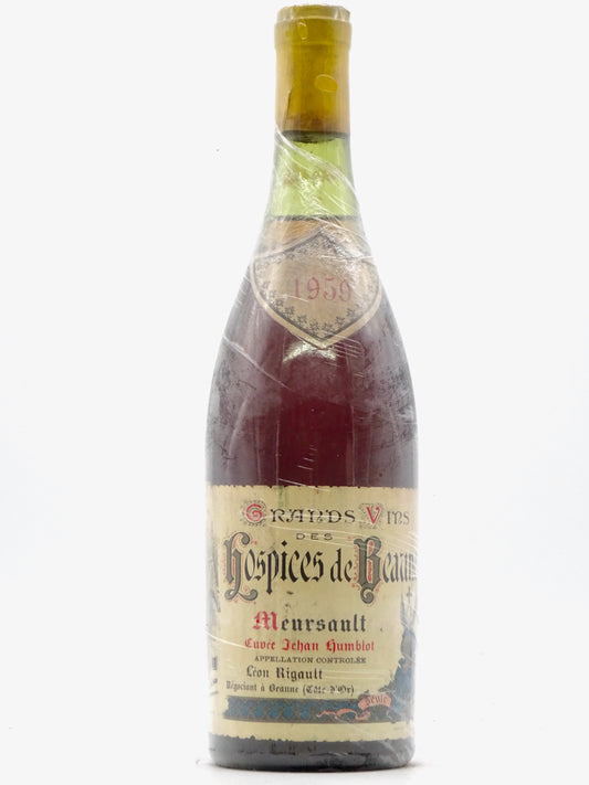 Meursault, Hospices de Beaune, Cuv茅e Jehan Humbold, Domaine Rigault, 1959 - Just Wines 