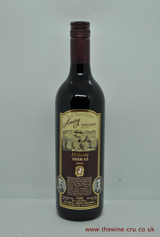 Kay Brothers Amey Vineyard Hillside Shiraz Vintage 2004 - Just Wines 