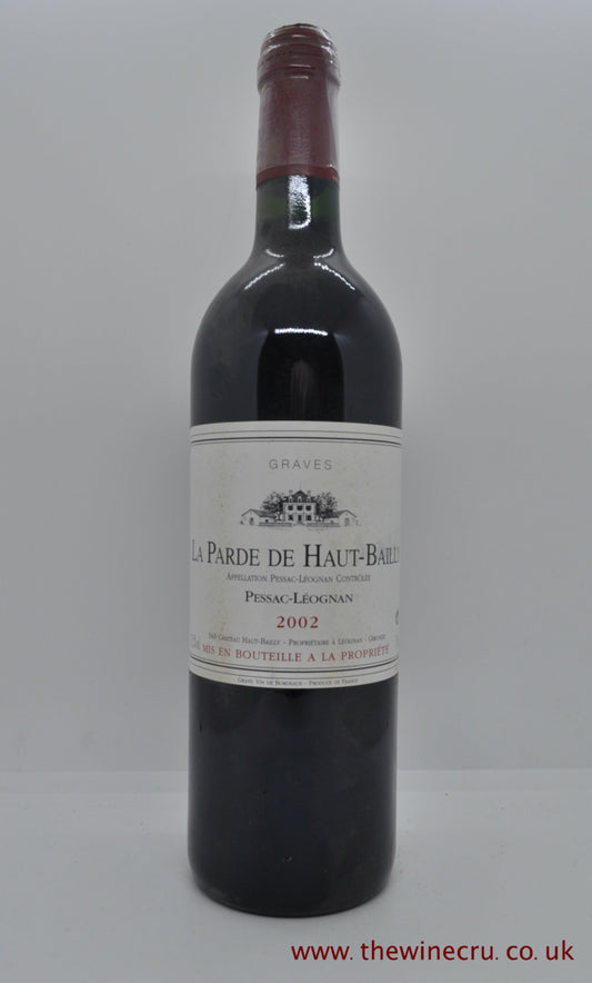 La Parde De Haut Bailly 2002 - Just Wines 