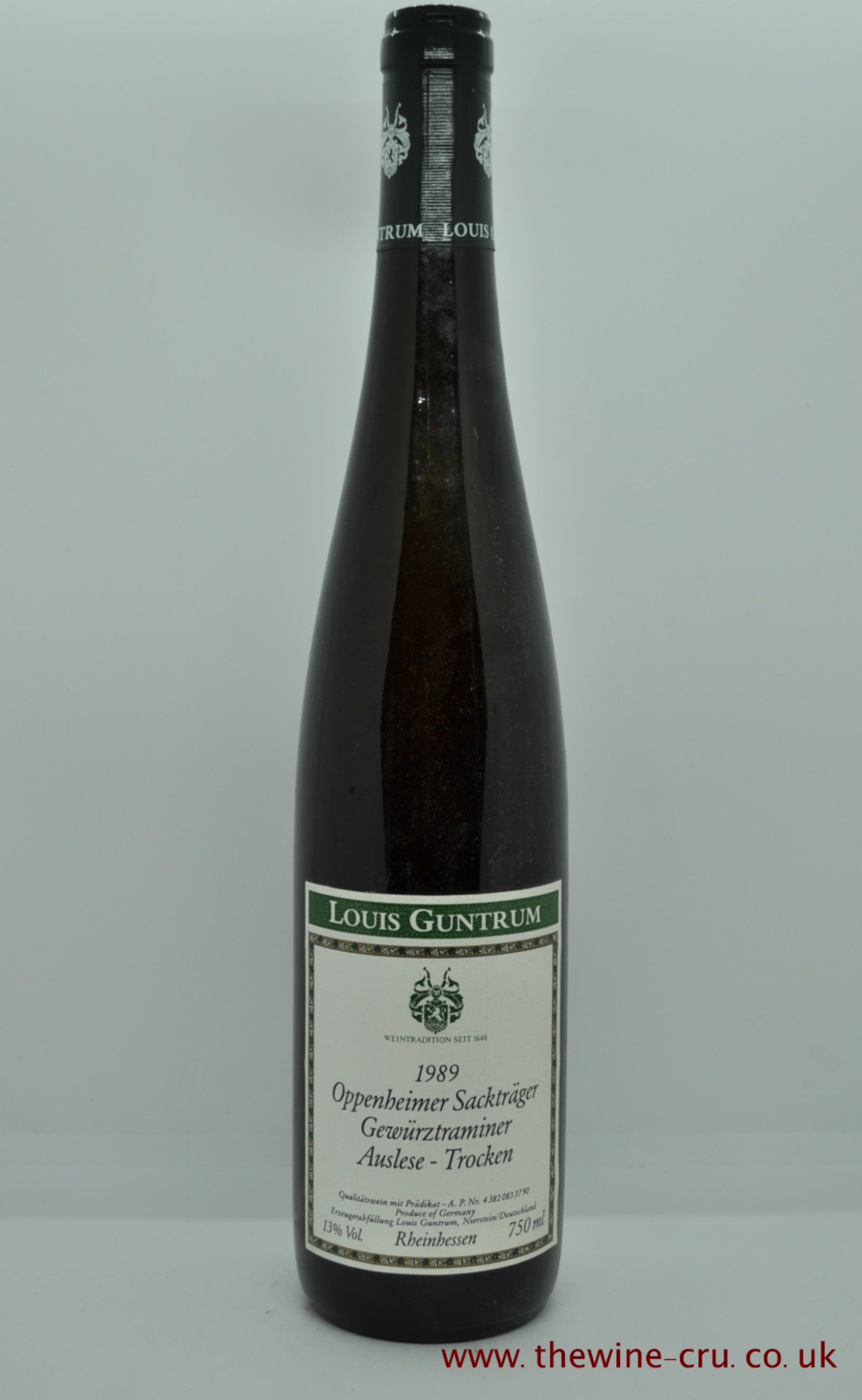 Louis Guntrum Oppenheimer Sacktrnger Gewurtztraminer Auslese Trocken 1989 - Just Wines 