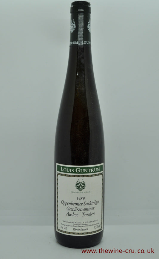 Louis Guntrum Oppenheimer Sacktrnger Gewurtztraminer Auslese Trocken 1989 - Just Wines 