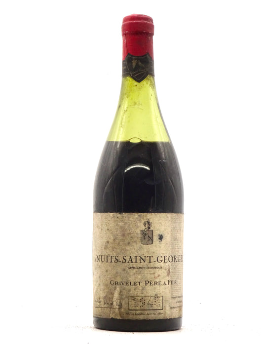 Nuits St Georges, Domaine Grivelet, 1945 - Just Wines 