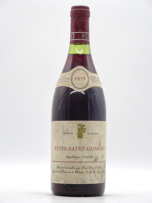 Nuits St Georges, Domaine Piat P猫re & Fils, 1978 - Just Wines 