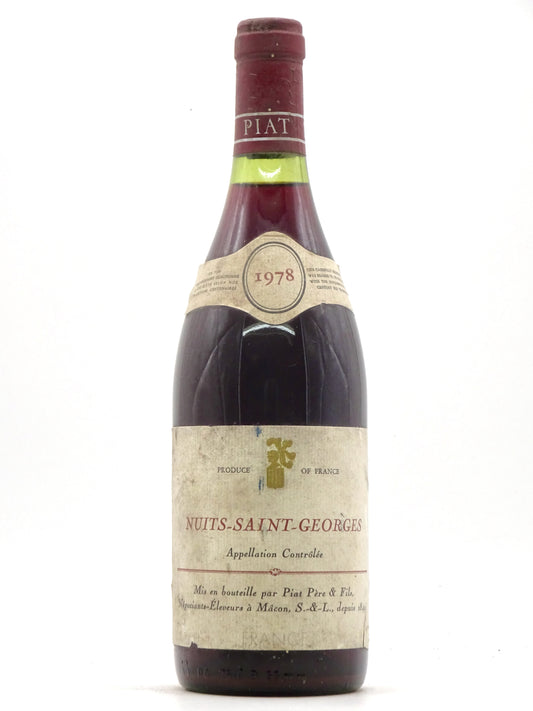 Nuits St Georges, Domaine Piat P猫re & Fils, bn, 1978 - Just Wines 