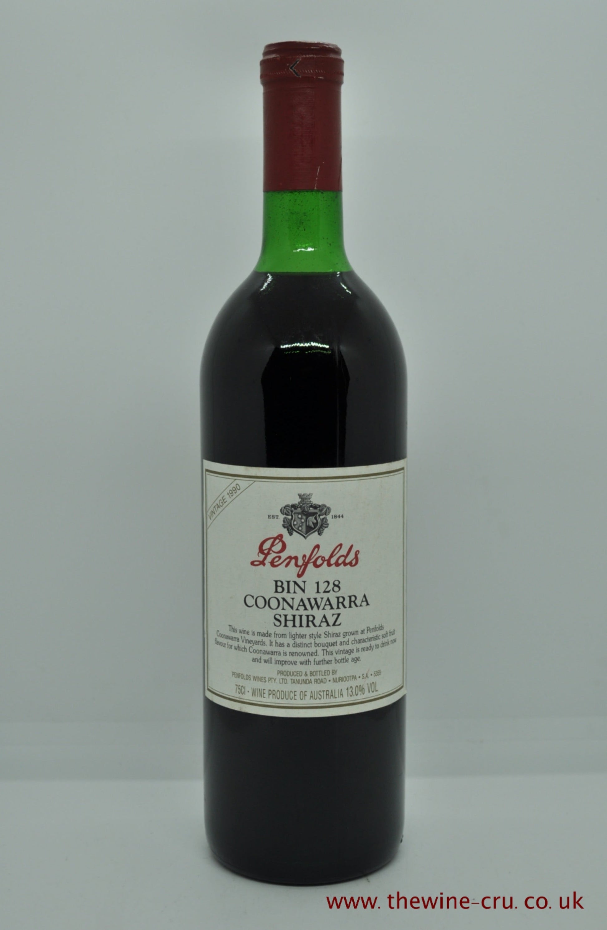 Penfolds Bin 128 Connawara Shiraz Vintage 1990 - Just Wines 