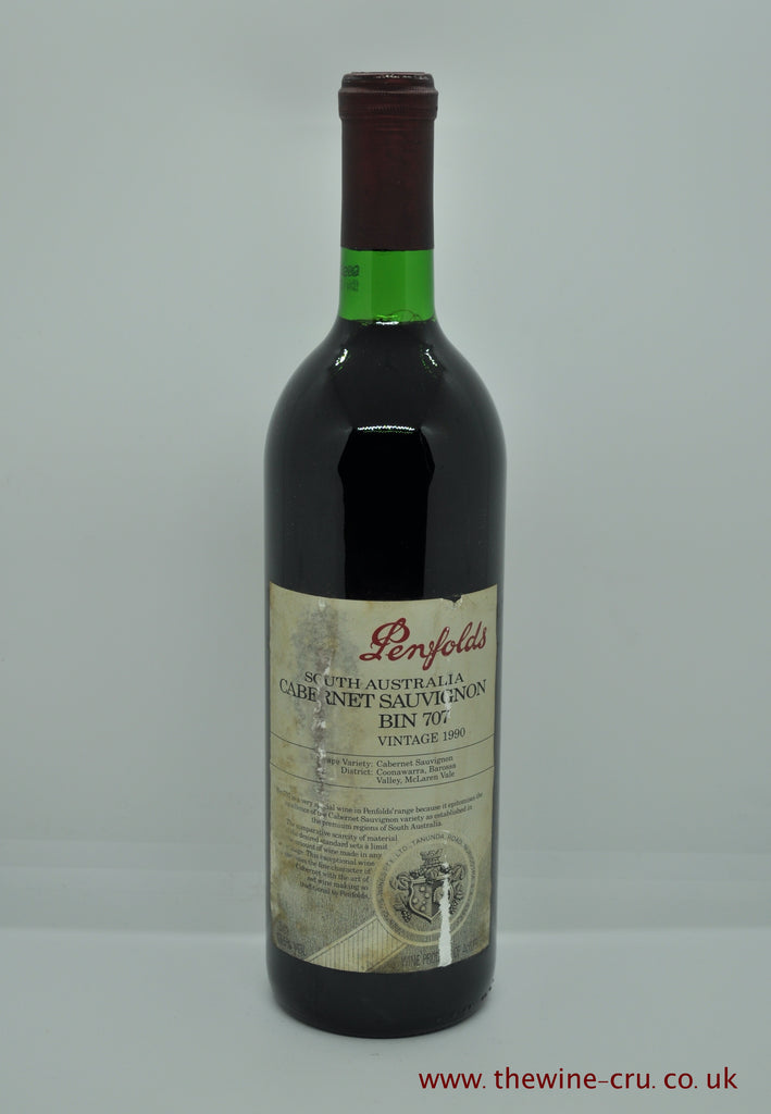 Penfolds Bin 707 Cabernet Sauvignon 1990 - Just Wines 